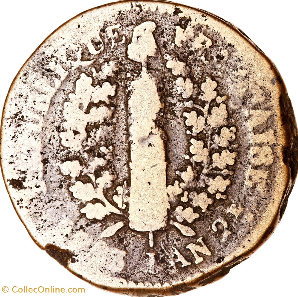 5 sols du siège de Mayence, 1793, Mayence monnaies monde france 5 sols du siege de mayence 1793 mayence