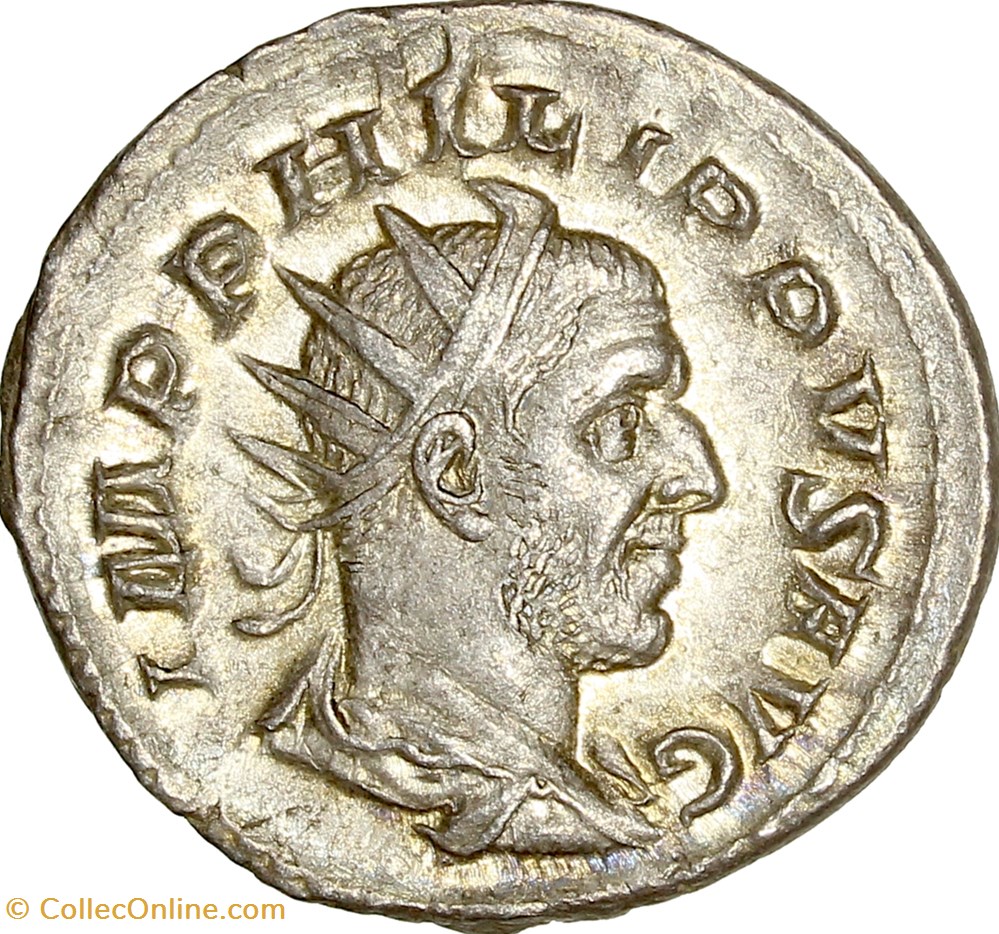 Antoninien de Philippe Ier l'Arabe, Cippe, 248-249, Rome monnaies antiques romaines imperiales et republicaines antoninien de philippe ier arabe cippe 248 249 rome