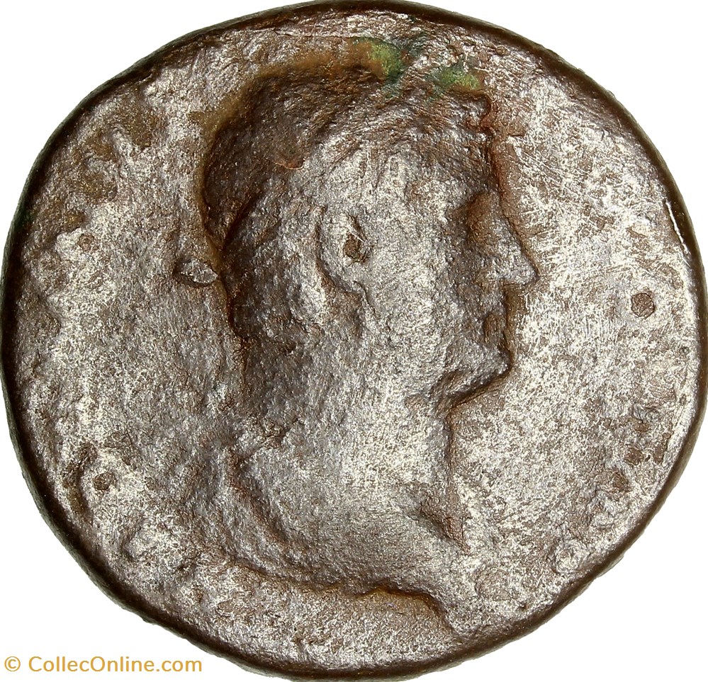monnaies antiques romaines imperiales et republicaines sesterce hadrien hispania 136 rome