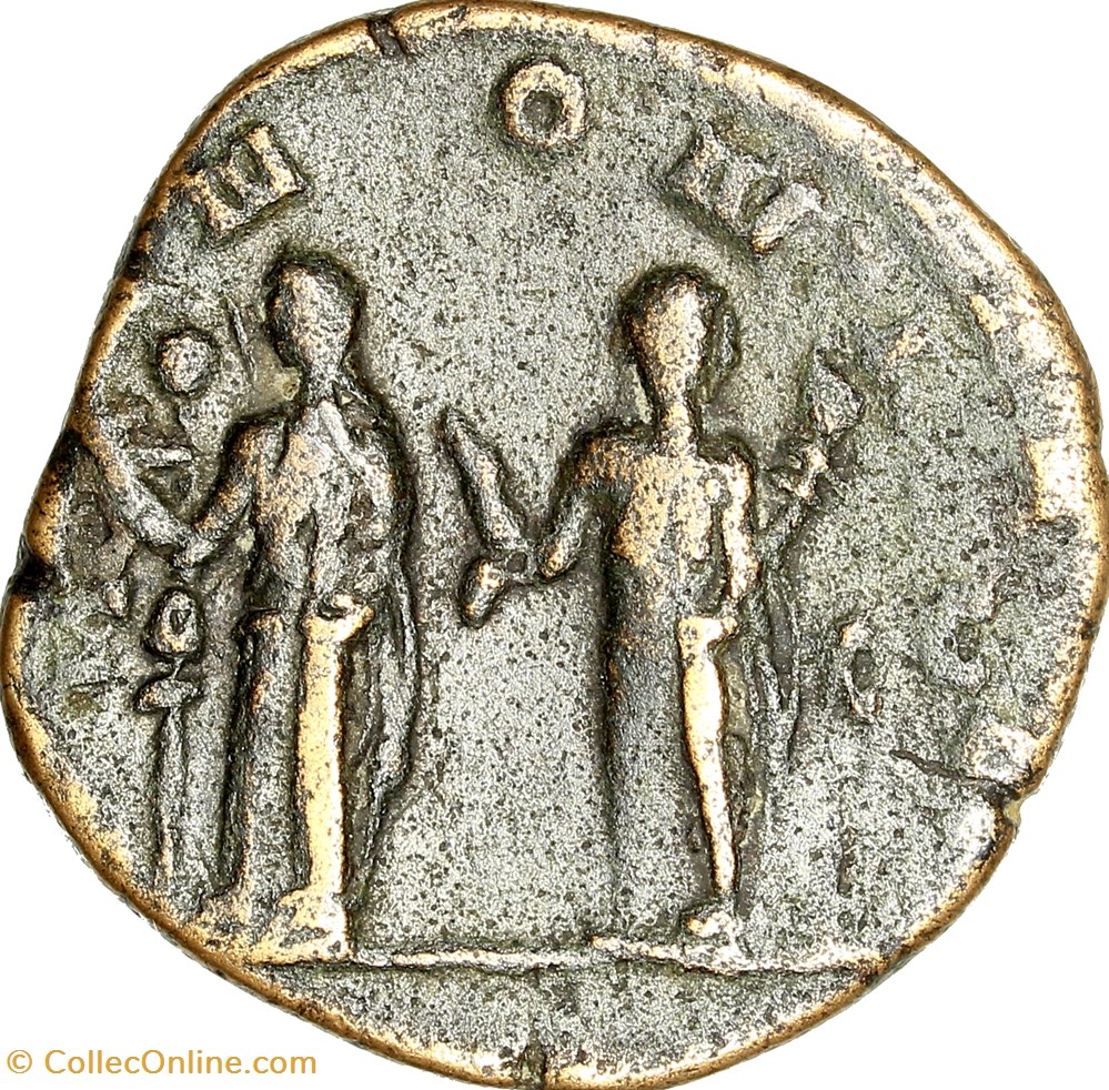 monnaies antiques romaines imperiales et republicaines sesterce de trajan dece pannoniae 249 251 rome