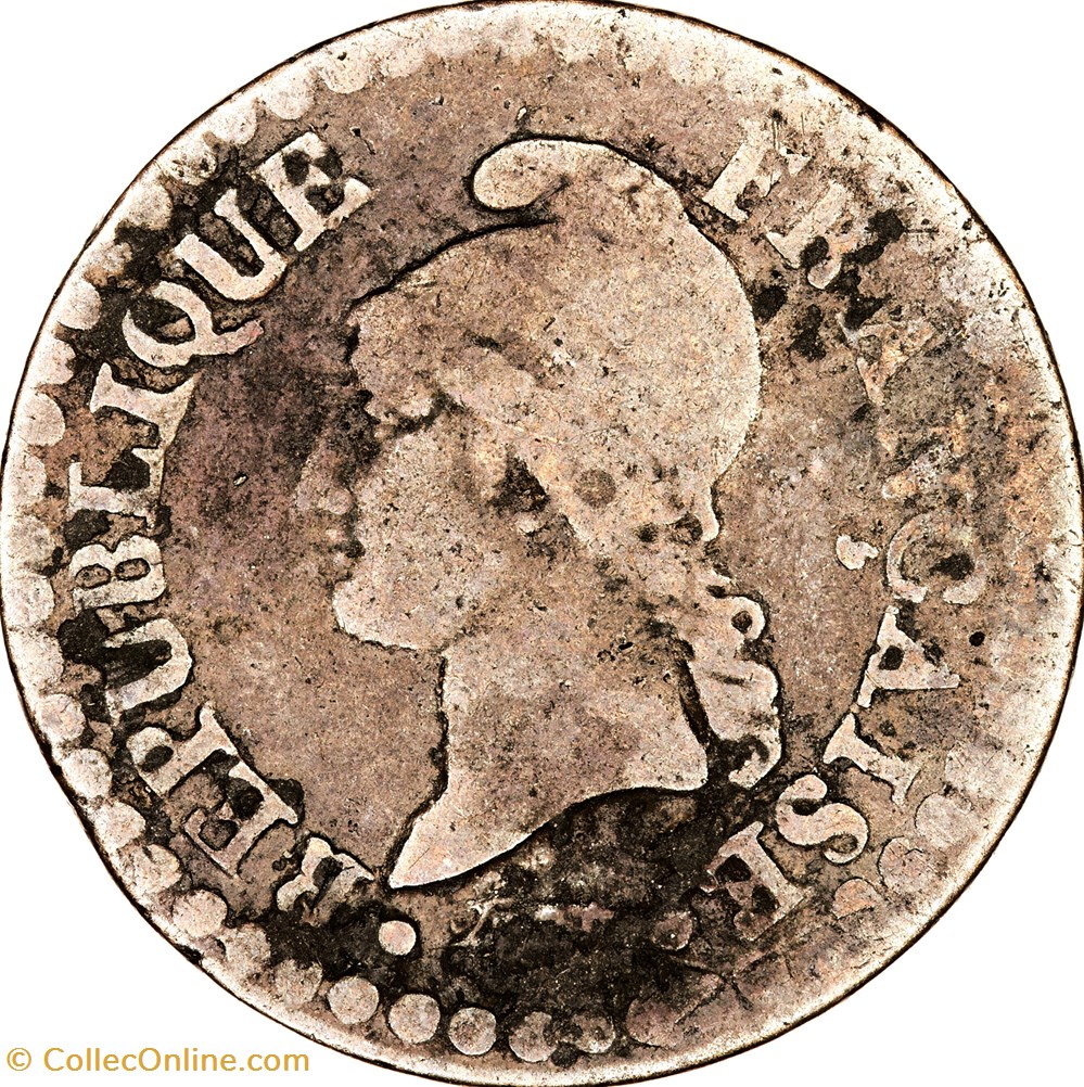 Un centime Dupré, le Directoire, an 7, 7 normal, 53 / 50 perles, Paris monnaies monde france un centime dupre le directoire an 7 7 normal 53 50 perles paris