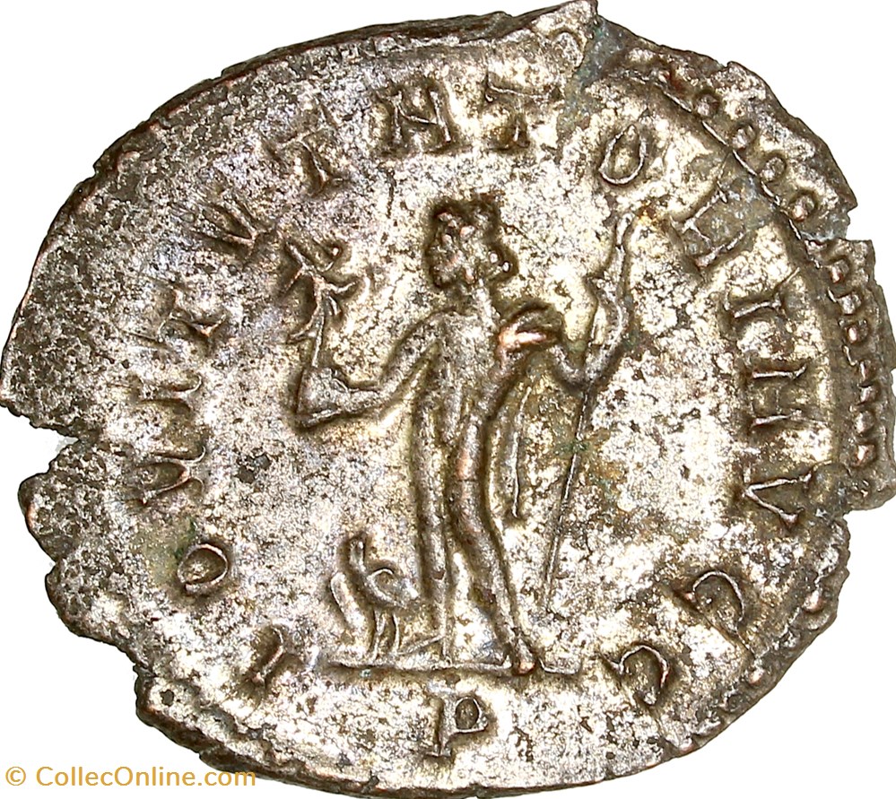 Aurelianus de Dioclétien, Jupiter, automne 287 - automne 289, Lyon monnaies antiques romaines imperiales republicaines aurelianus de diocletien jupiter automne 287 automne 289 lyon