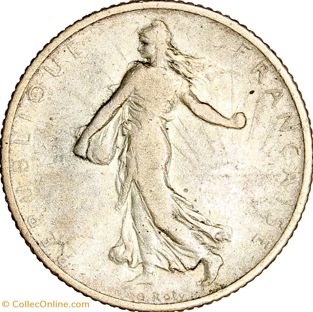 monnaies monde france 1 franc semeuse iiie republique 1906