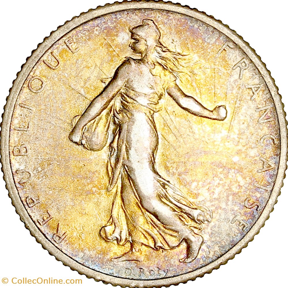 monnaies monde france 1 franc semeuse iiie republique 1912