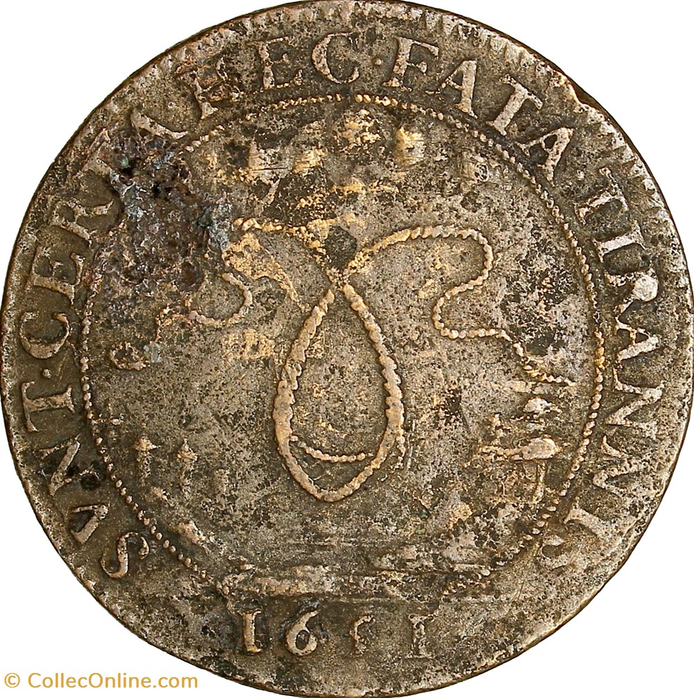 monnaies jetons mereaux jeton du cardinal mazarin 1651