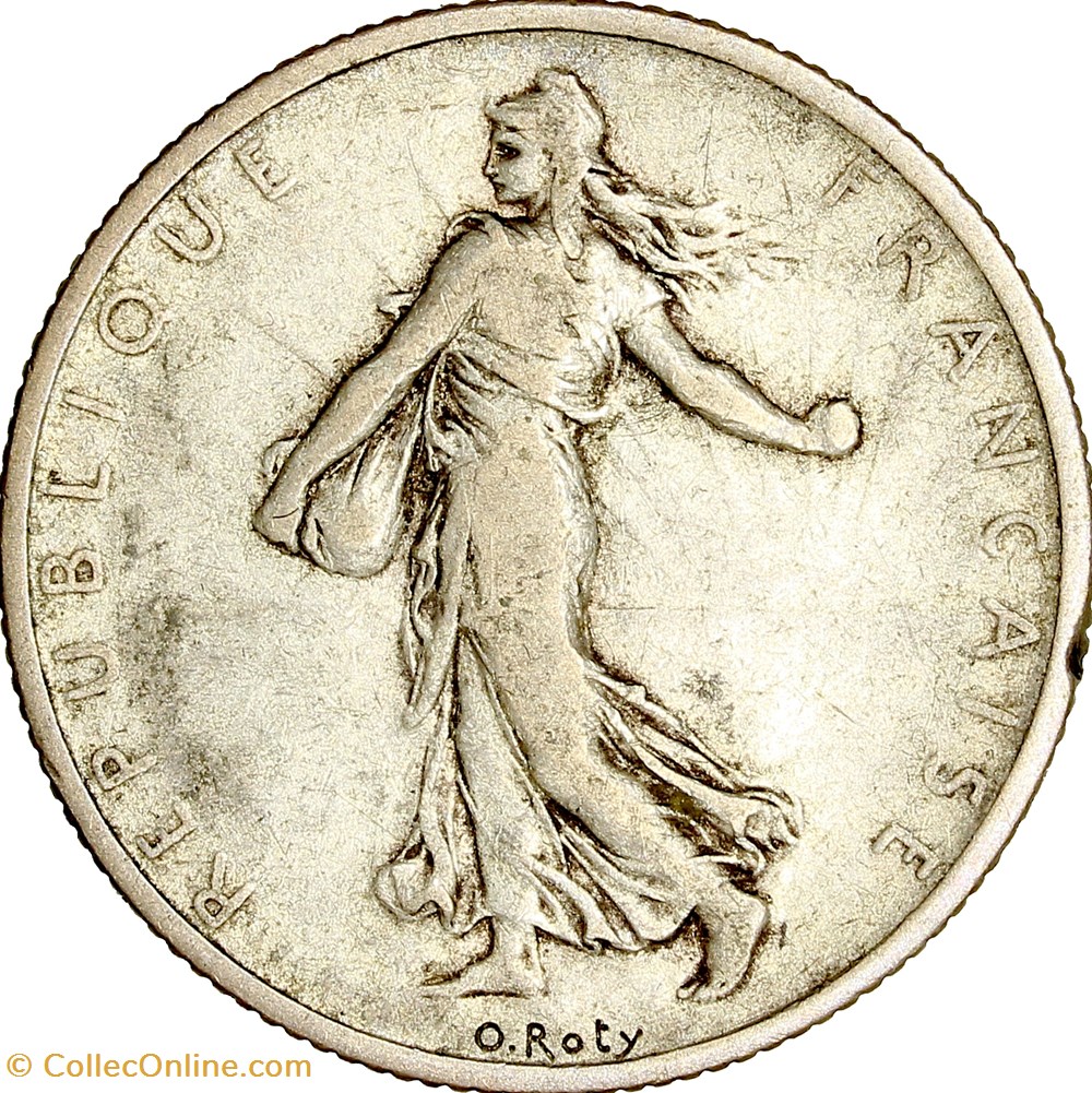 2 francs Semeuse, IIIe République, 1899 monnaies monde france 2 francs semeuse iiie republique 1899