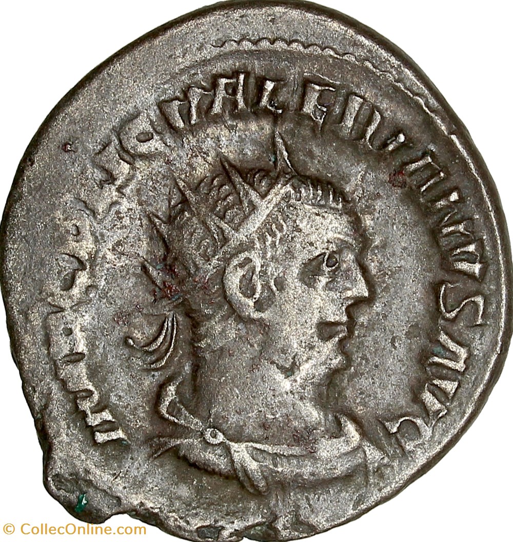 Antoninien de Valérien Ier, Valérien et Gallien, début 255, Samosate monnaies antiques romaines imperiales republicaines antoninien de valerien ier valerien et gallien debut 255 samosate