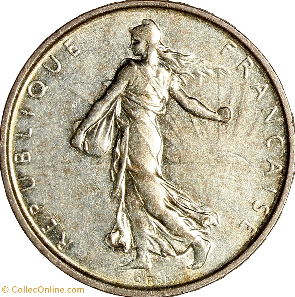5 francs Semeuse, 1968 monnaies monde france 5 francs semeuse 1968