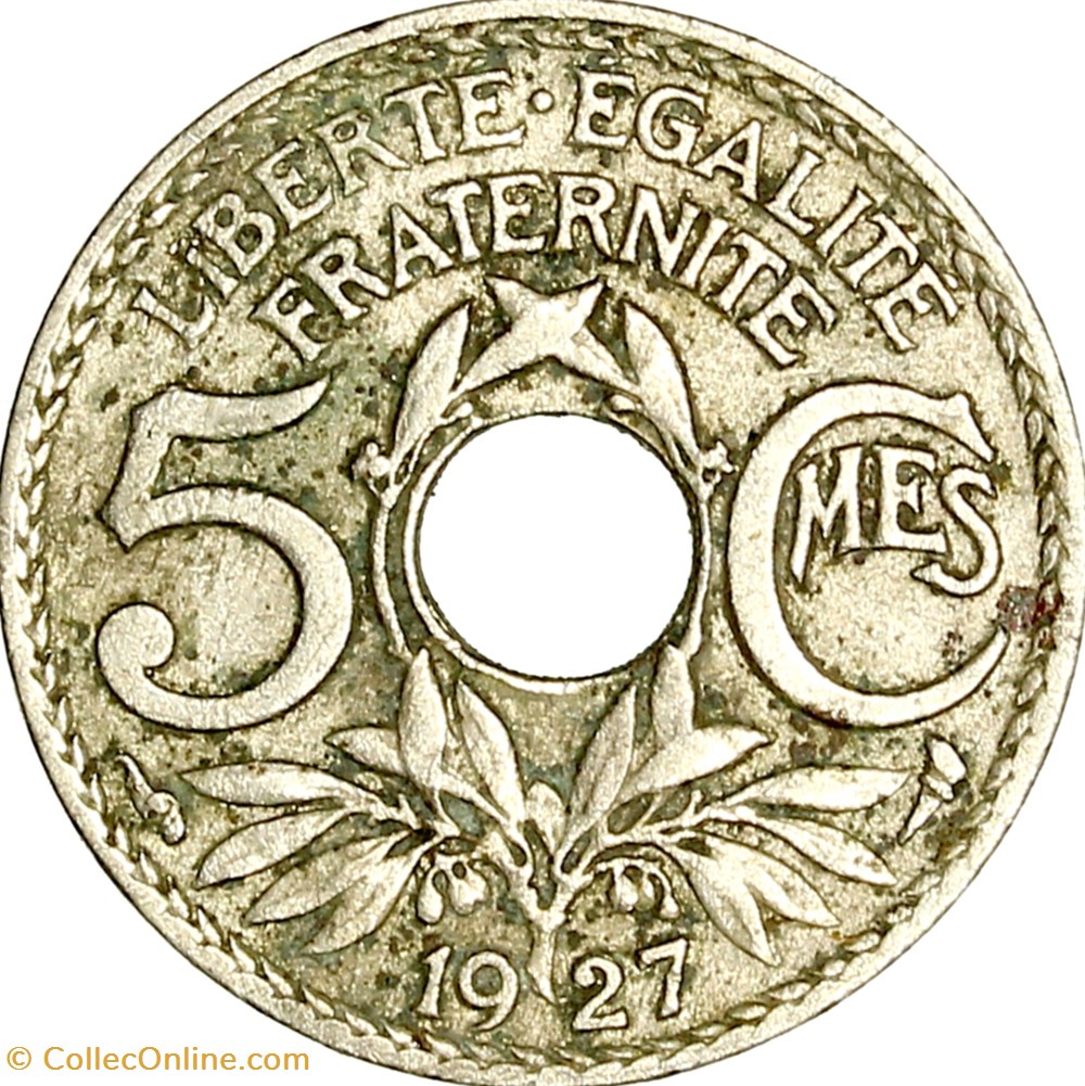5 centimes Lindauer, petit module, IIIe République, 1927 monnaies monde france 5 centimes lindauer petit module iiie republique 1927
