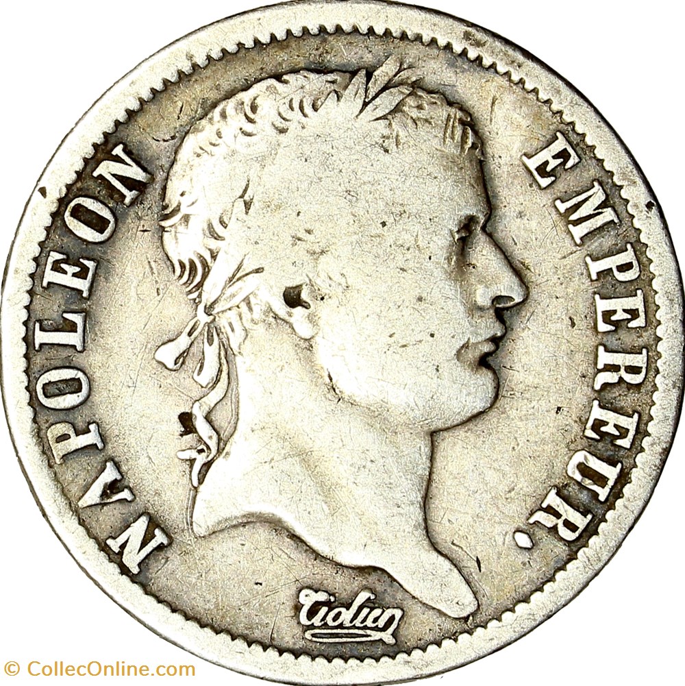 monnaies monde france 2 francs tete lauree empire napoleon ier 1811 paris