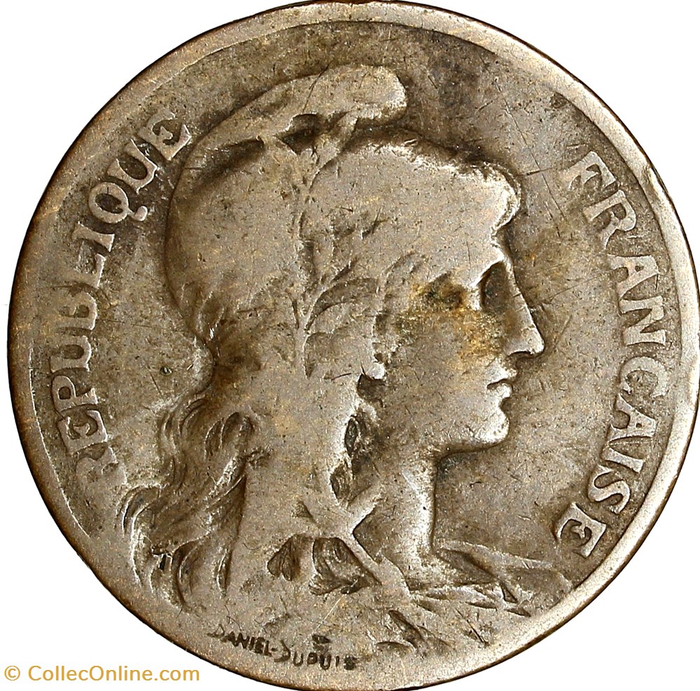 5 centimes Daniel-Dupuis, IIIe République, 1898 monnaies france modernes 5 centimes daniel dupuis iiie republique 1898
