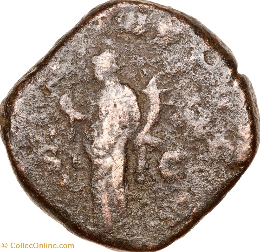 monnaies antiques romaines imperiales republicaines sesterce de valerien ier felicitas milieu 257 debut ete 258 rome