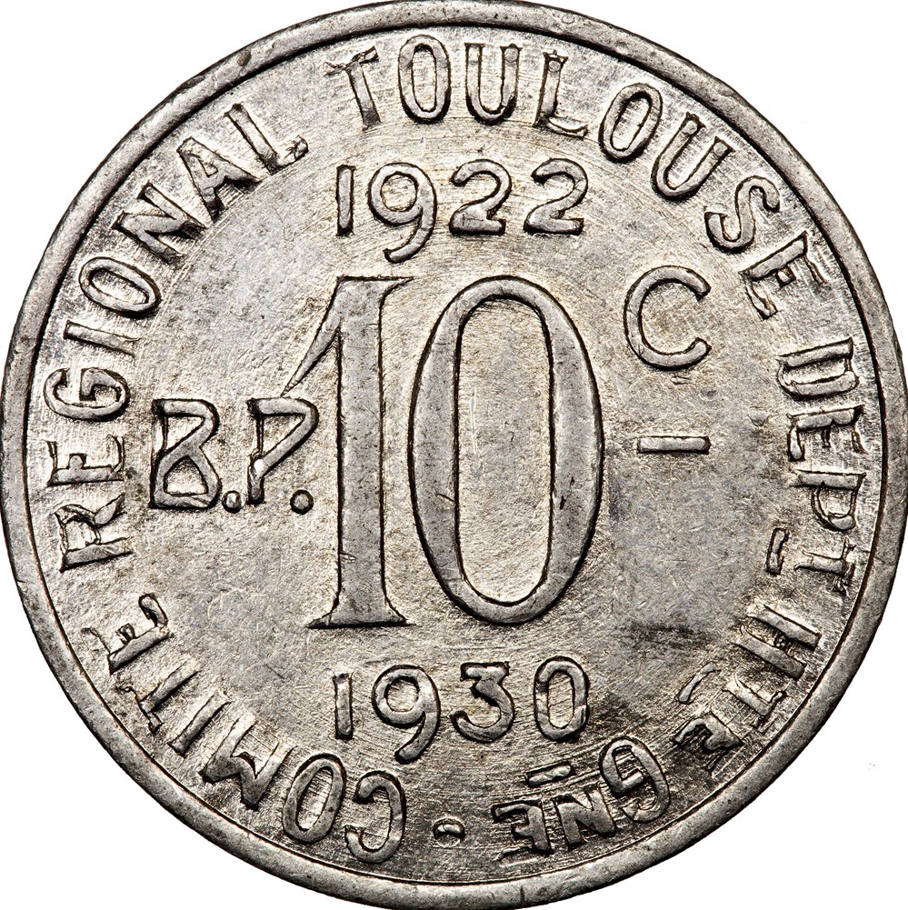 10 centimes, Union latine - comité du Sud-Ouest, 1922(-1930) monnaies monde france 10 centimes union latine comite du sud ouest 1922 1930