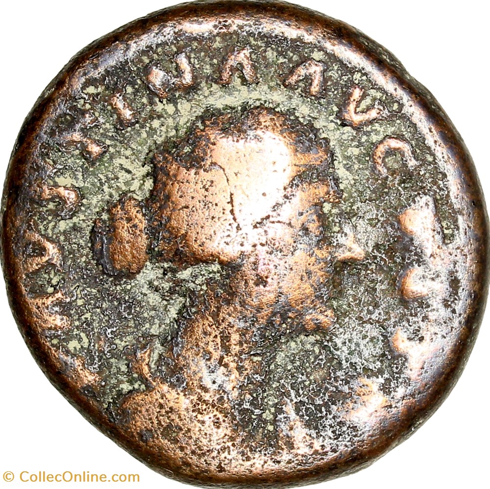 monnaies antiques romaines imperiales republicaines dupondius de faustine jeune commode et antonin 161 175 rome