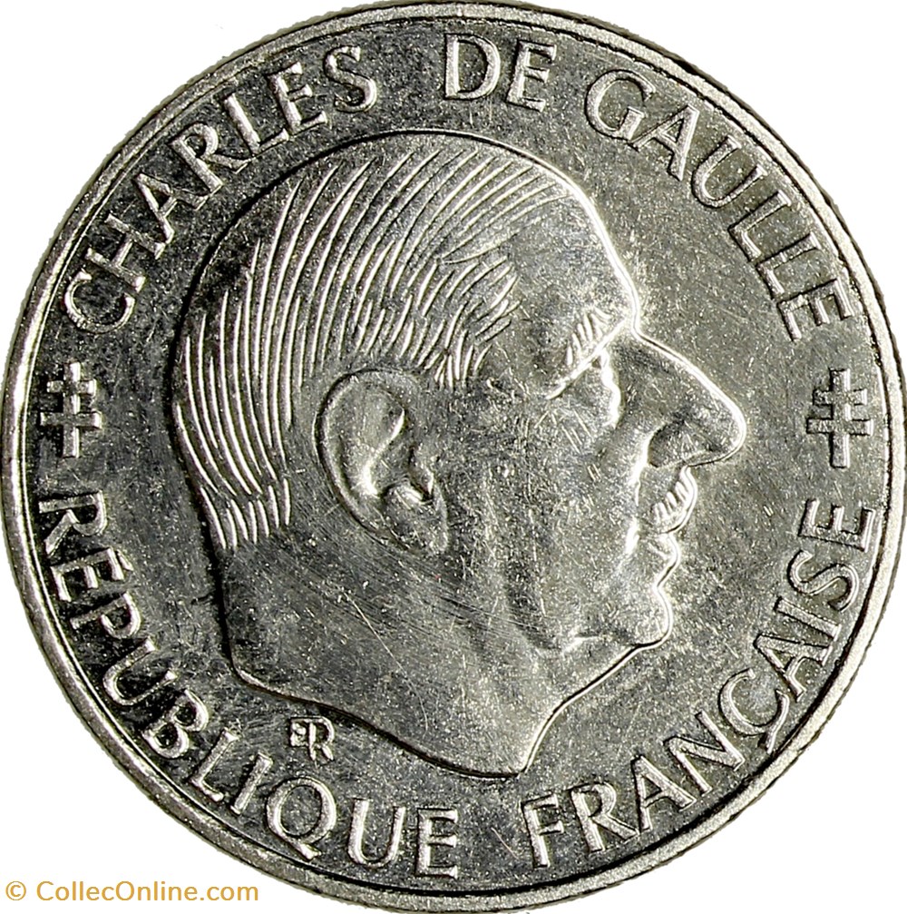 1 franc De Gaulle, 1988, sans différents monnaies monde france 1 franc de gaulle 1988 sans differents