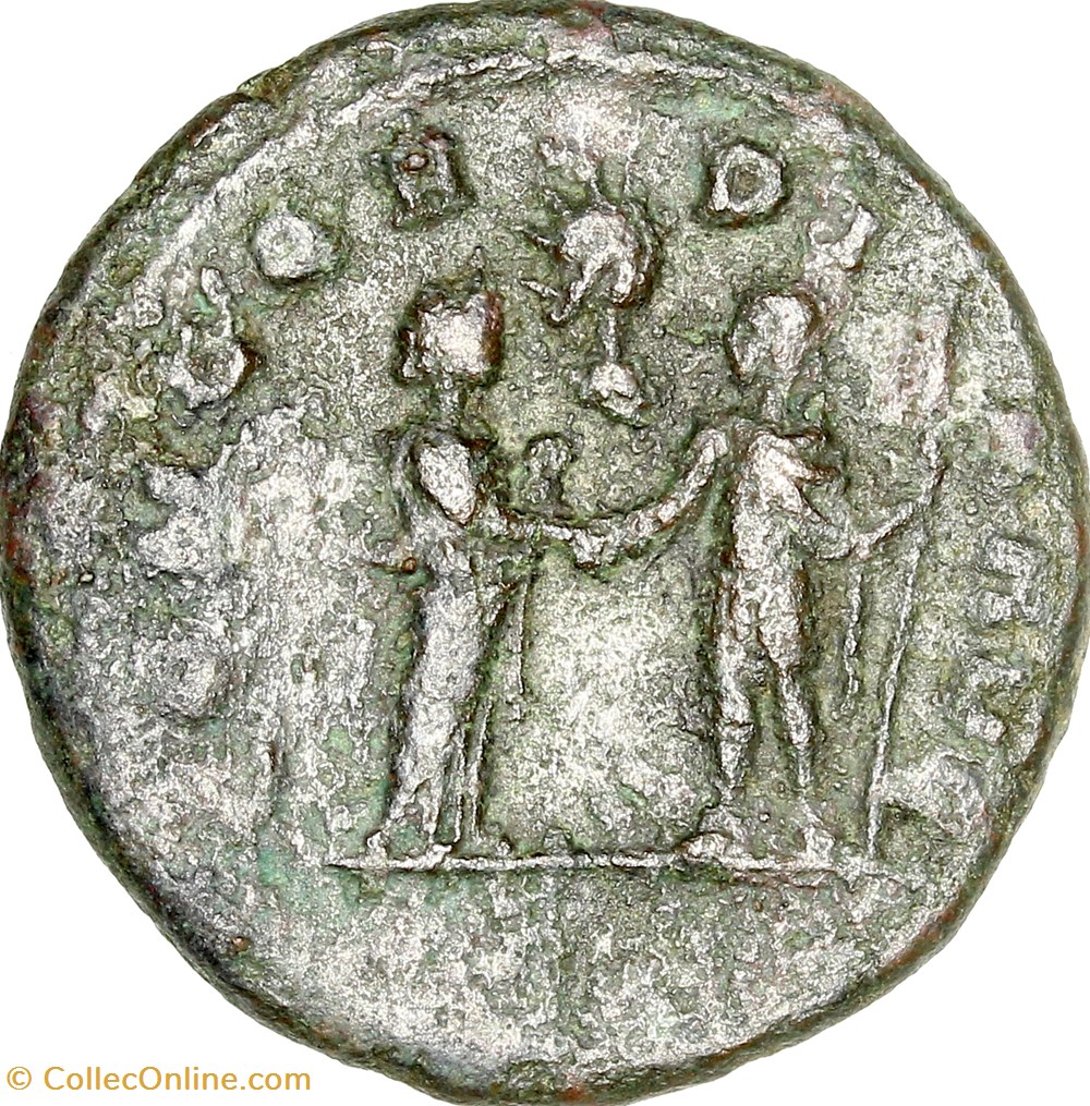 As d'Aurélien, Séverine et Aurélien, début - sept. 275, Rome monnaies antiques romaines imperiales republicaines as aurelien severine et aurelien debut sept 275 rome