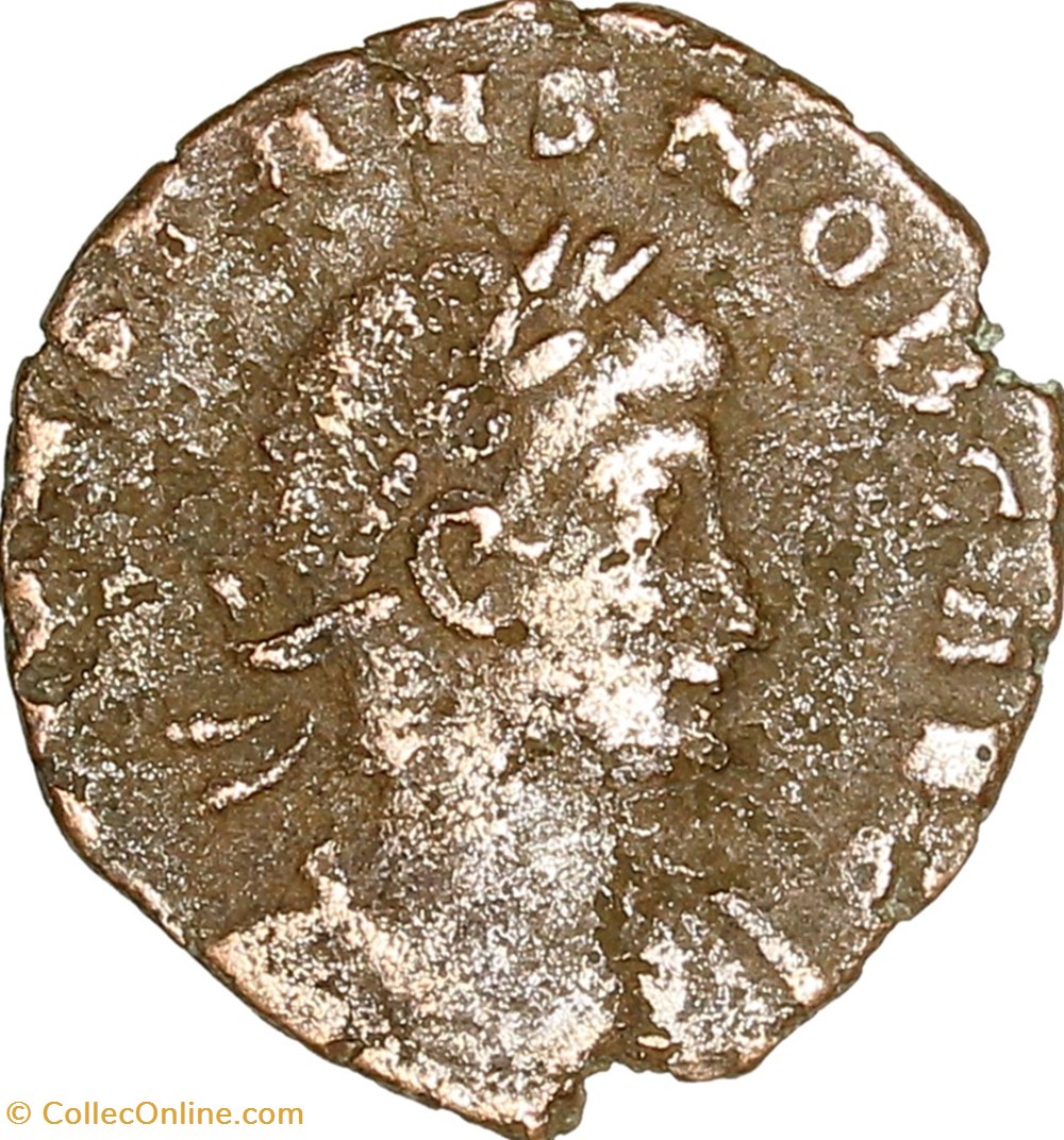 Centenionalis de Constans césar, Gloria Exercitus 1 enseigne, 336-337, Rome monnaies antiques romaines imperiales et republicaines centenionalis de constans cesar gloria exercitus 1 enseigne 336 337 rome