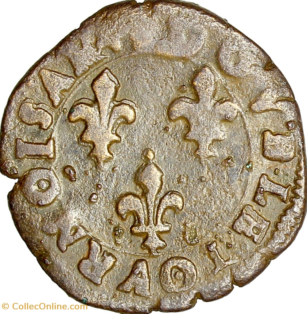 monnaies europe medievale a france royales double tournois henri iii 1587 lyon