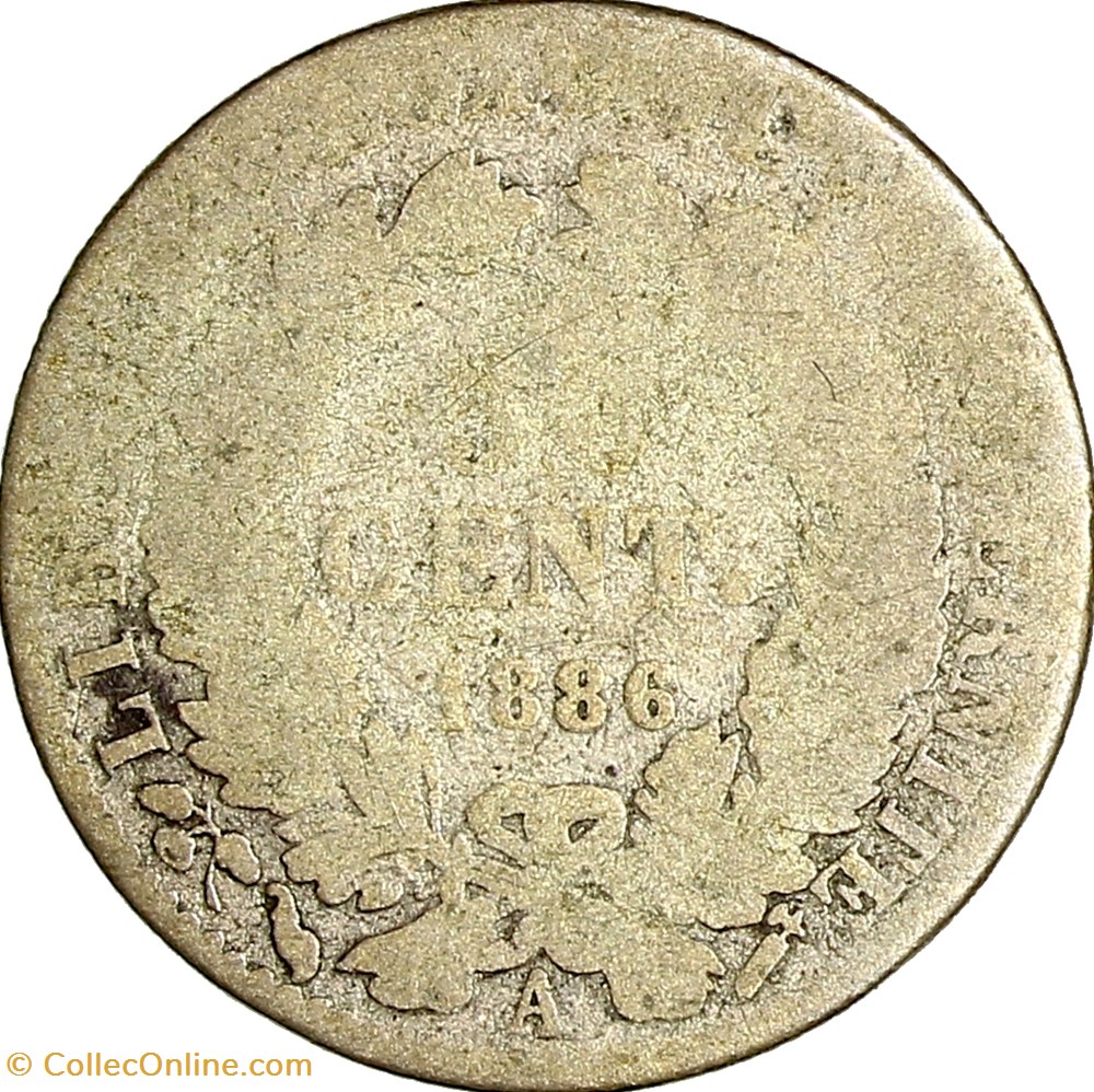 50 centimes Cérès, IIIe République, 1886, Paris monnaies monde france 50 centimes ceres iiie republique 1886 paris