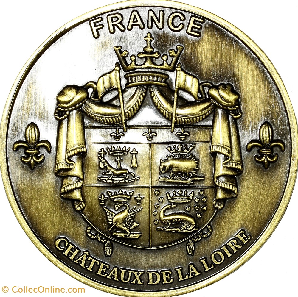 Médaille des châteaux de la Loire, 2015 medailles france medaille des chateaux de la loire 2015