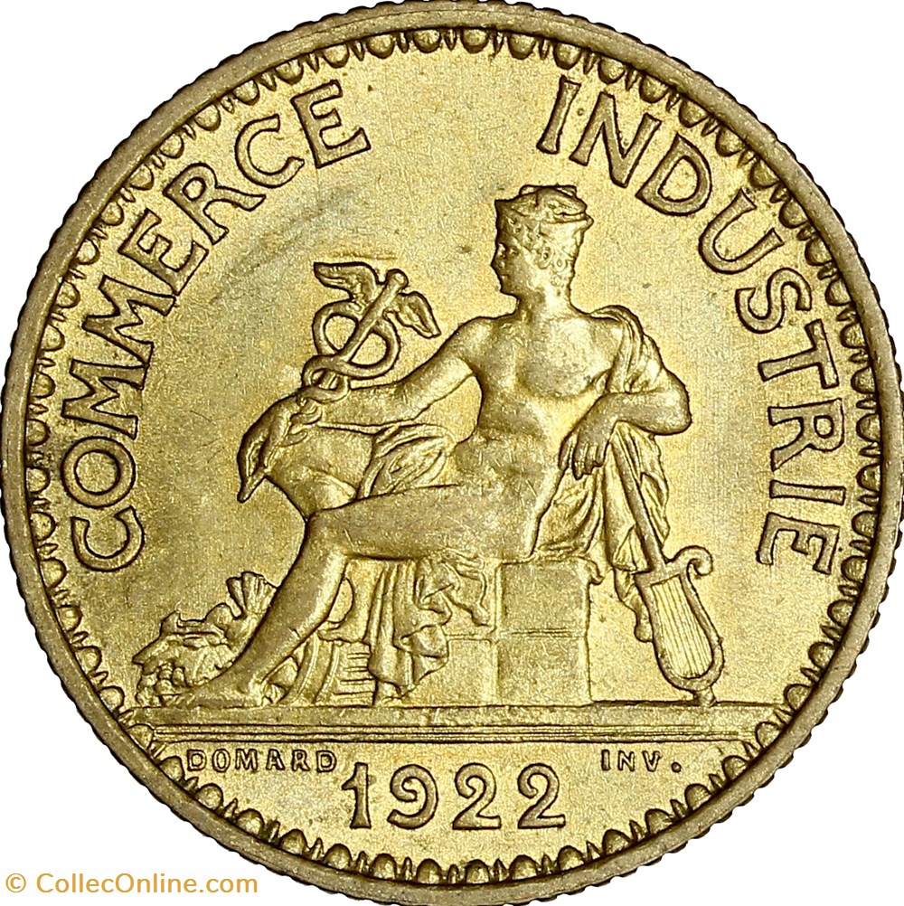 monnaies monde france 1 franc chambres de commerce iiie republique 1922