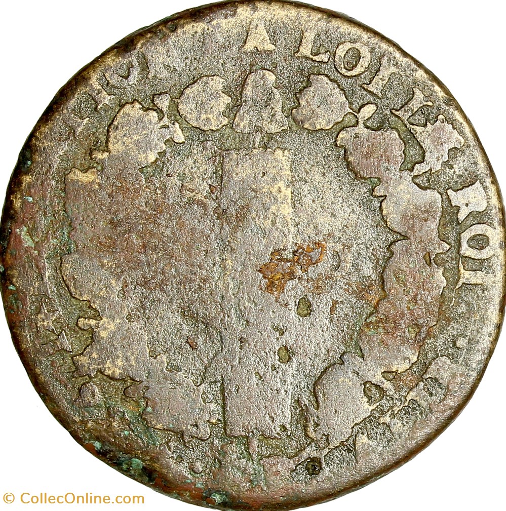 12 deniers au faisceau type François, Louis XVI, 1792, an 4, Orléans monnaies monde france 12 deniers au faisceau type francois louis xvi 1792 an 4 orleans