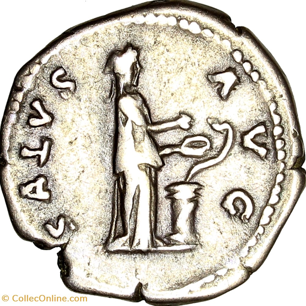 monnaies antiques romaines imperiales et republicaines denier hadrien salus 137 rome