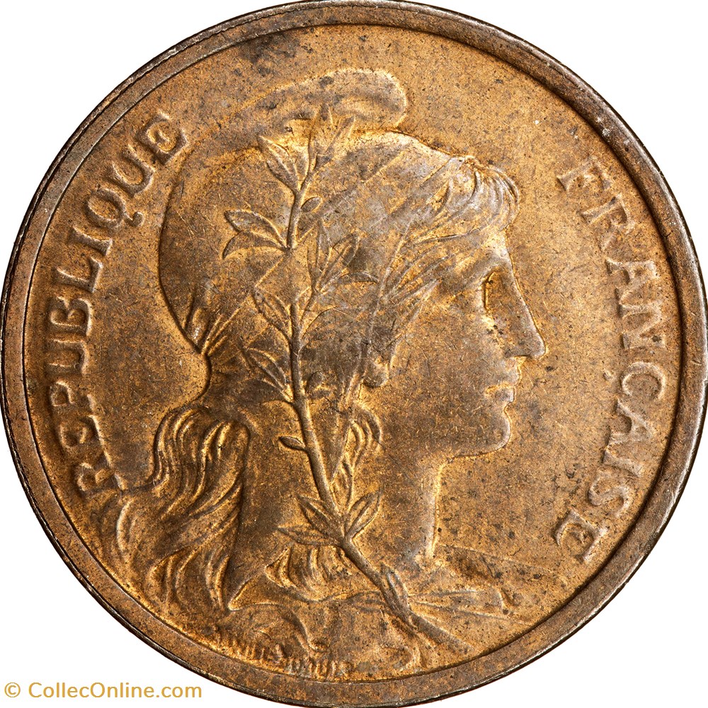 2 centimes Daniel-Dupuis, IIIe République, 1919 monnaies monde france 2 centimes daniel dupuis iiie republique 1919
