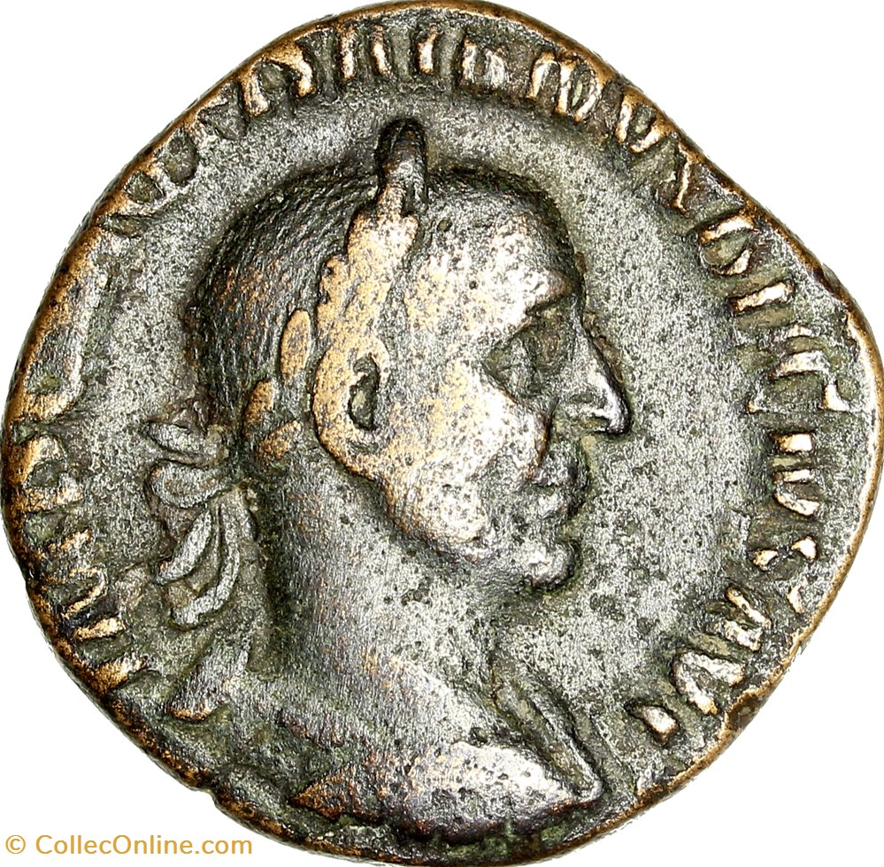 monnaies antiques romaines imperiales et republicaines sesterce de trajan dece pannoniae 249 251 rome