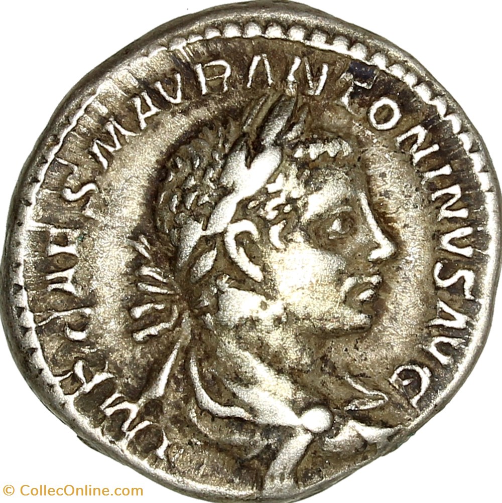 monnaies antiques romaines imperiales et republicaines denier elagabal fides 218 debut 219 rome
