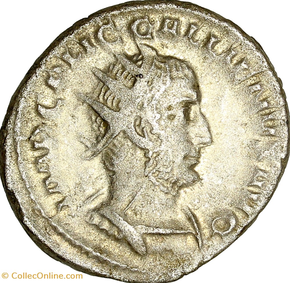 monnaies antiques romaines imperiales et republicaines antoninien de gallien virtus automne 253 debut 254 rome