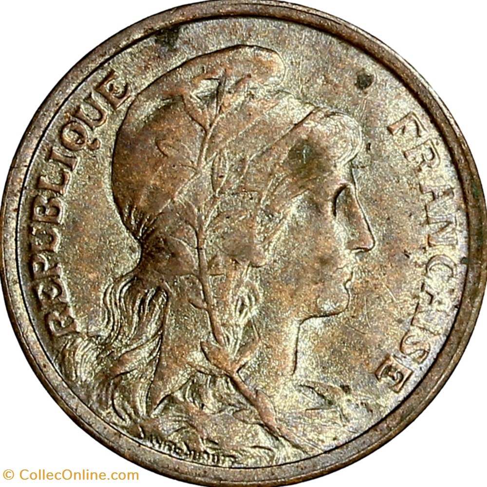 monnaies monde france 1 centime daniel dupuis iiie republique 1908