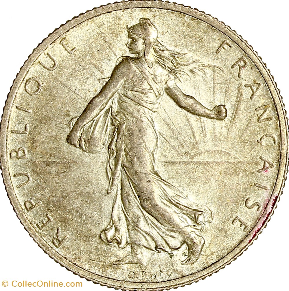 monnaies monde france 2 francs semeuse iiie republique 1914