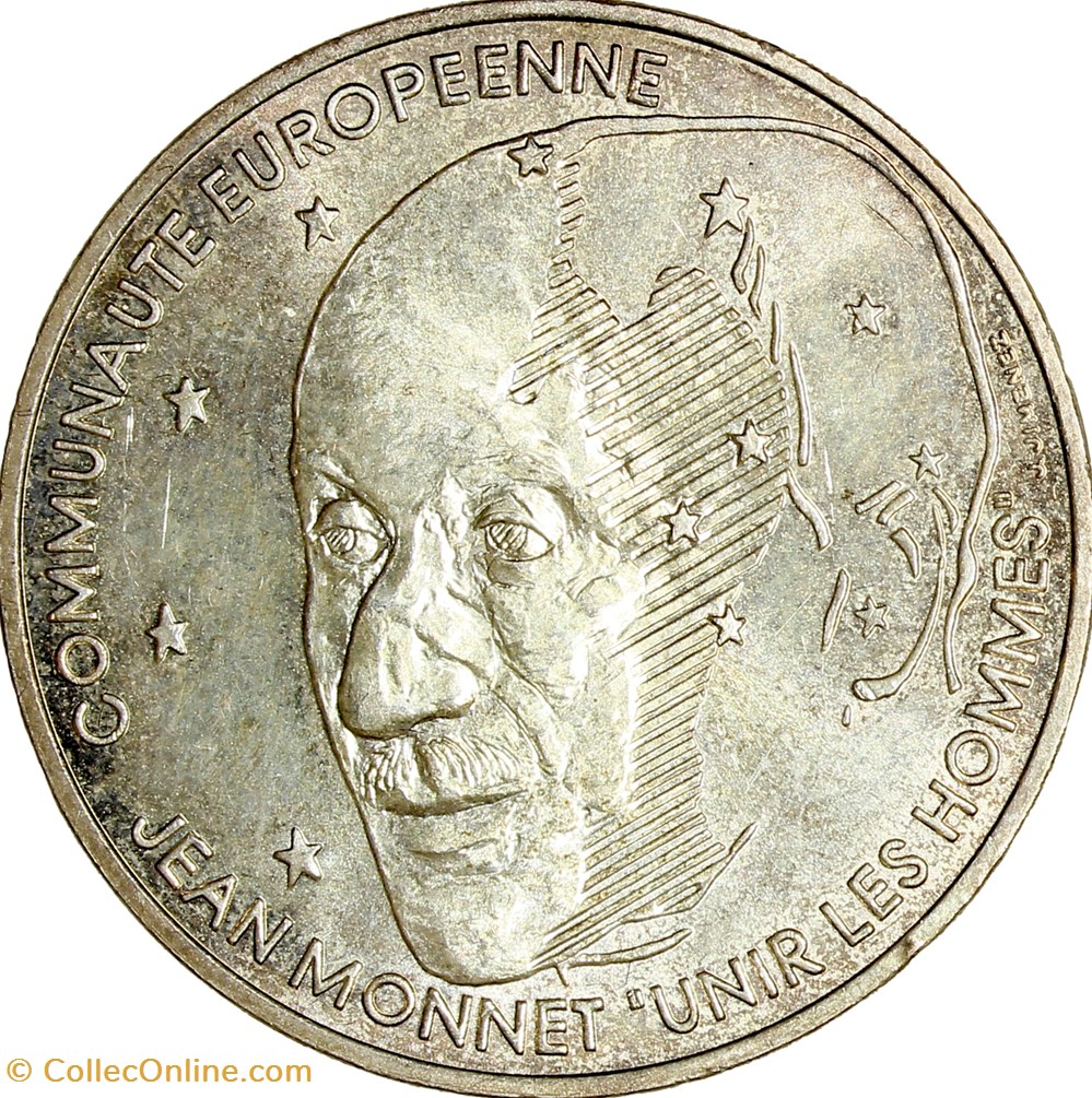 100 francs Jean Monnet, 1992 monnaies monde france 100 francs jean monnet 1992