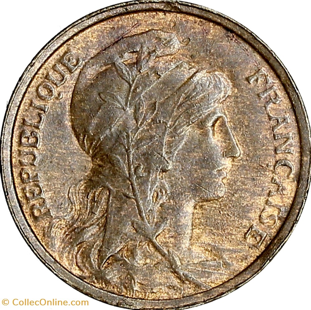 monnaies monde france 1 centime daniel dupuis iiie republique 1909