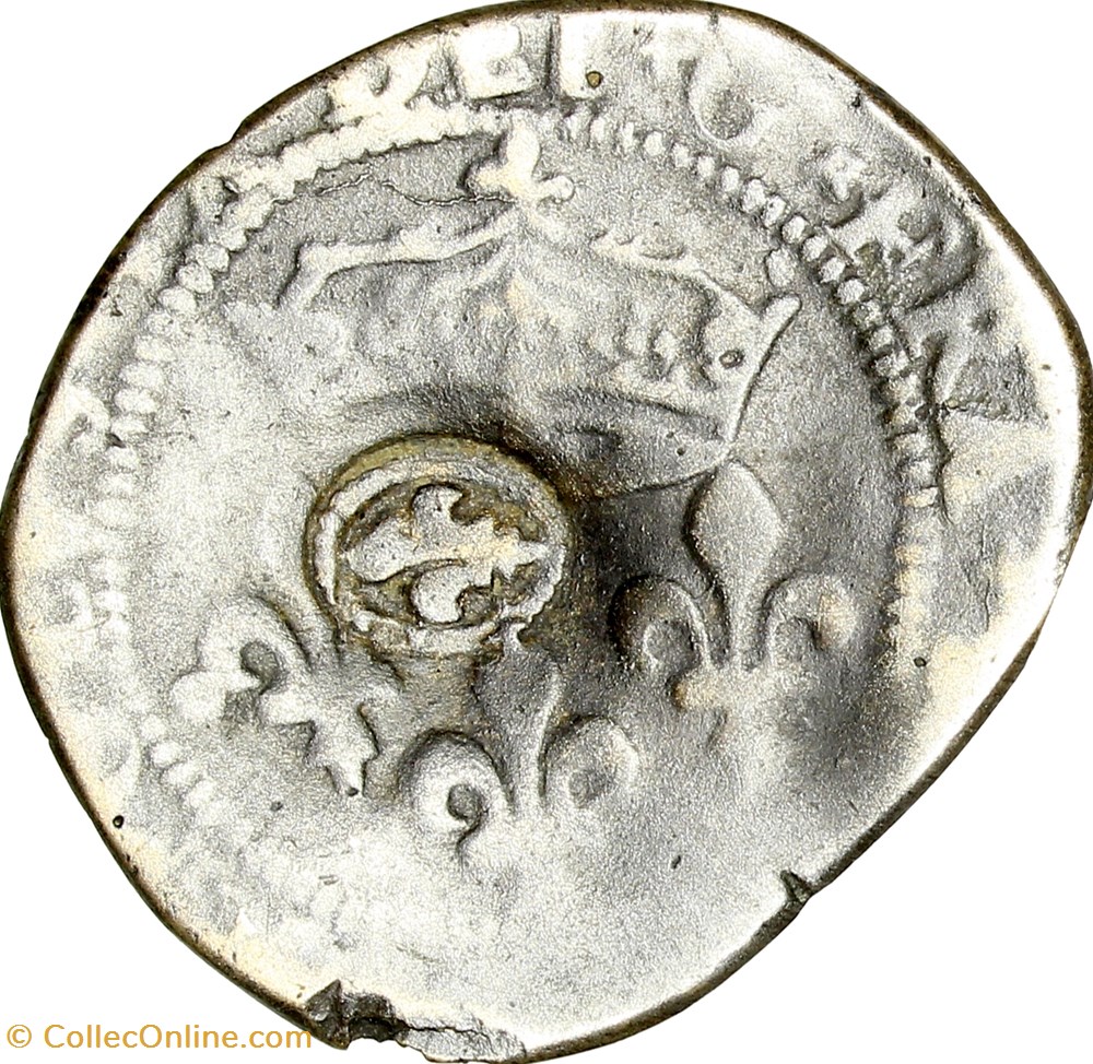 Double sol parisis de Charles IX, 1571, Montpellier monnaies europe medievale france royales double sol parisis de charles ix 1571 montpellier