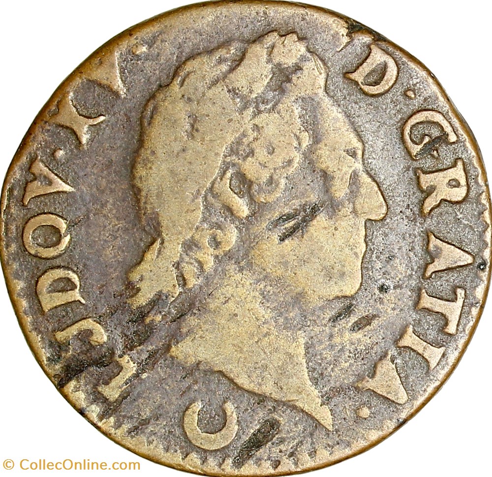 monnaies europe medievale france royales demi sol a la vieille tete louis xv 1770 metz