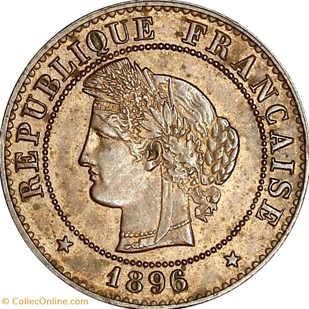 1 centime Cérès, IIIe République, 1896, Paris monnaies monde france 1 centime ceres iiie republique 1896 paris