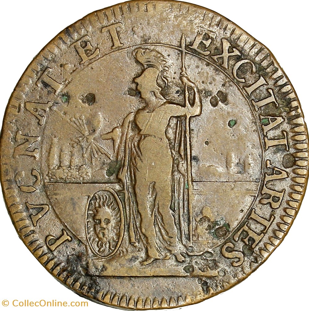 Jeton Louis XIV - Bâtiments du Roi, c. 1668 monnaies jetons mereaux jeton louis xiv batiments du roi c 1668