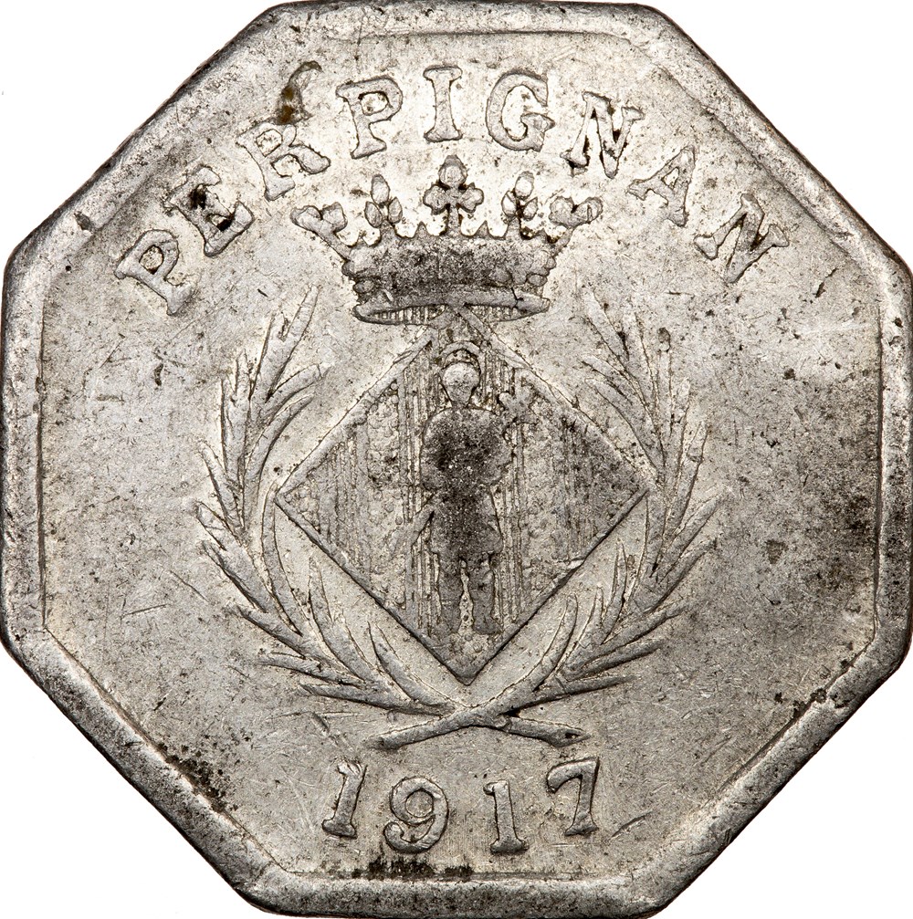 10 centimes, Chambre syndicale des commerçants de Perpignan, 1917 monnaies monde france 10 centimes chambre syndicale des commercants de perpignan 1917