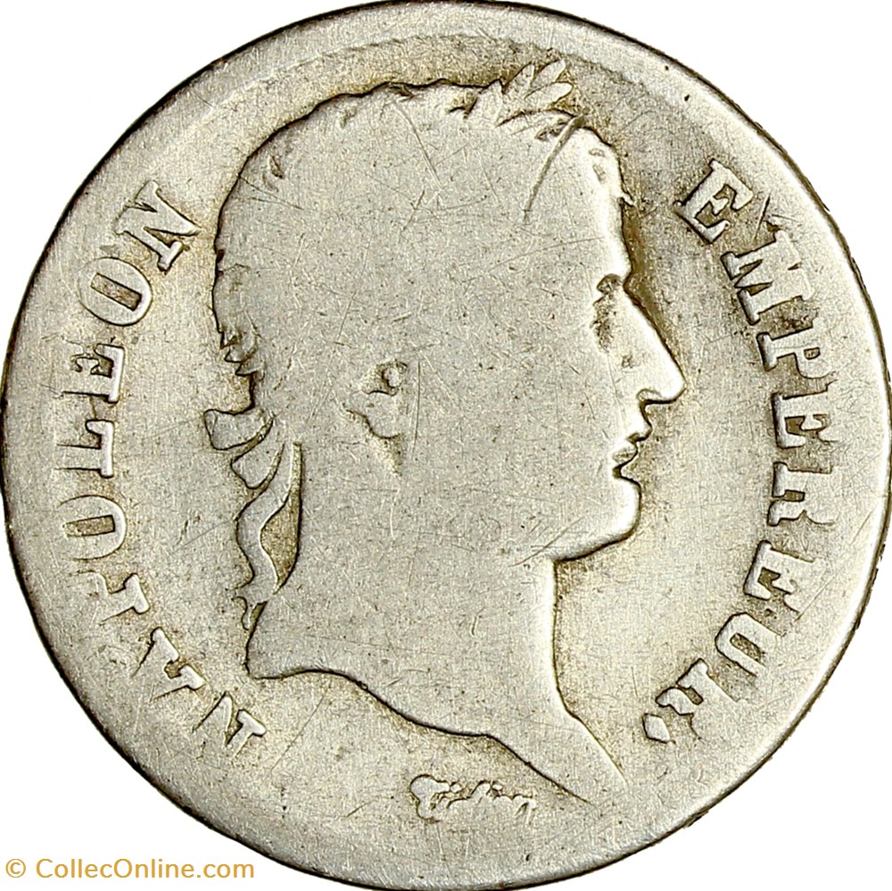 1 franc, tête laurée, Empire, Napoléon Ier, 1811, Rouen monnaies monde france 1 franc tete lauree empire napoleon ier 1811 rouen