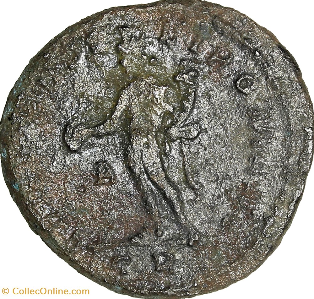 Follis de Dioclétien, Genius, 295, Trèves monnaies antiques a romaines imperiales republicaines follis de diocletien genius 295 treves