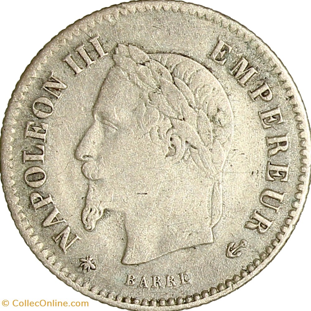 monnaies monde france 20 centimes napoleon iii tete lauree grand module napoleon iii 1867 paris