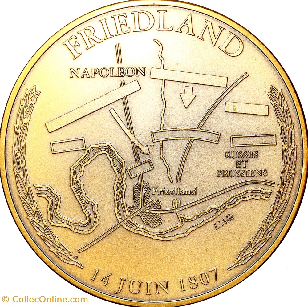 Batailles de Napoléon, Friedland, 1991 medailles france batailles de napoleon friedland 1991