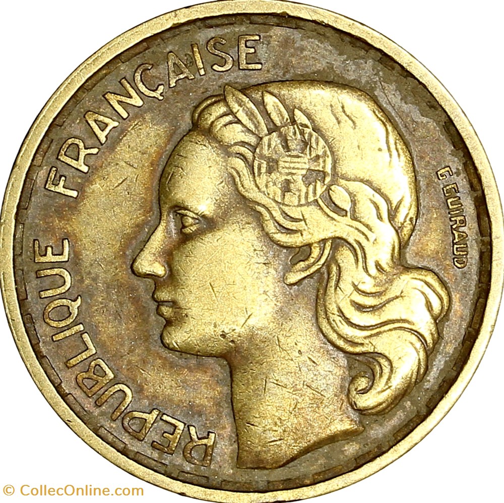 monnaies france modernes 10 francs guiraud ive republique 1954