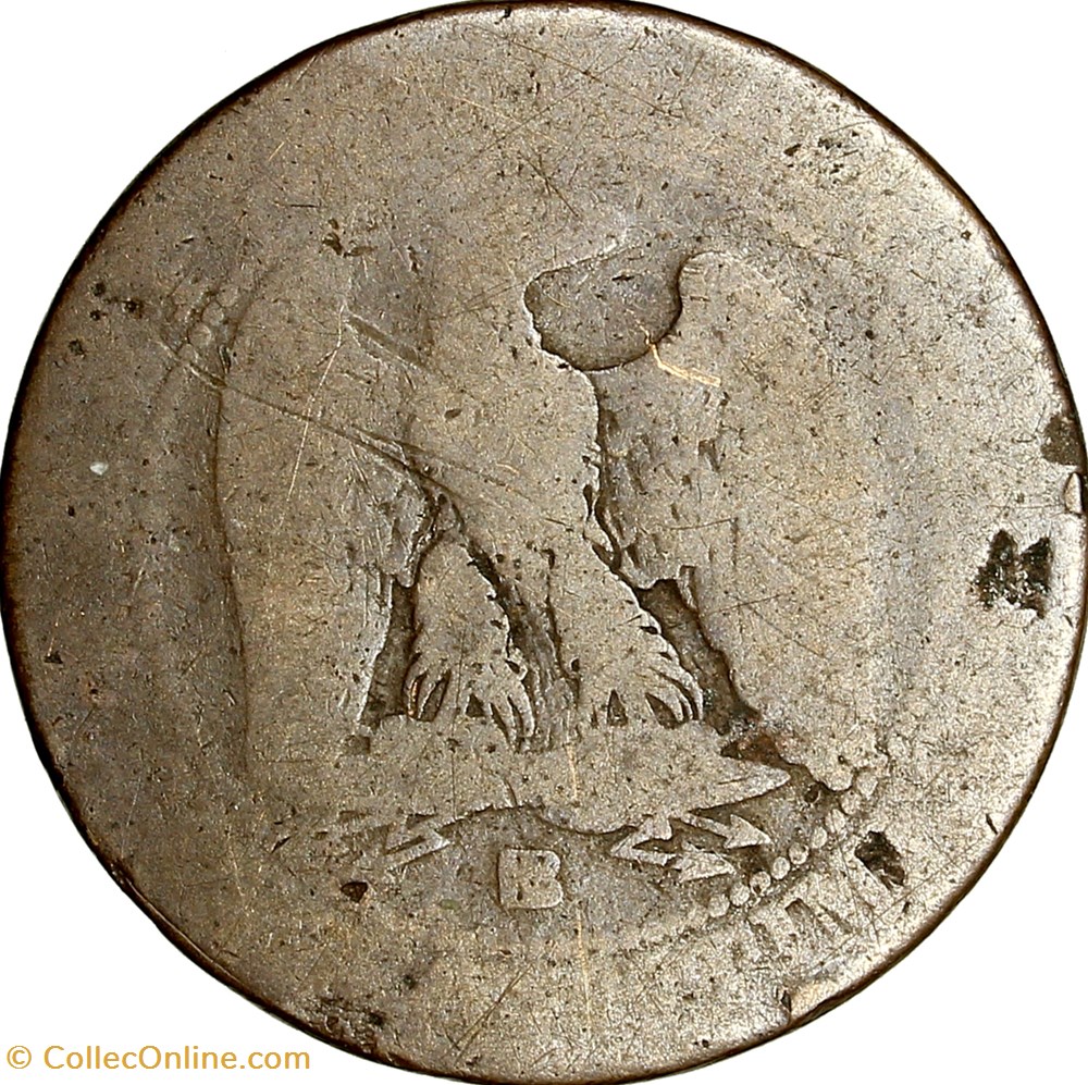 Cinq centimes, tête nue, Napoléon III, 1856, Strasbourg monnaies monde france cinq centimes tete nue napoleon iii 1856 strasbourg