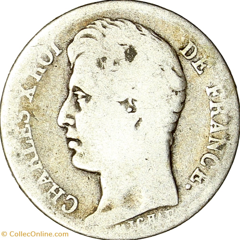 monnaies monde france 1 2 franc charles x 1826 paris
