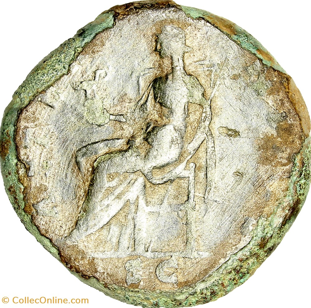 monnaies antiques romaines imperiales republicaines sesterce de faustine mere divinisee aeternitas 147 rome