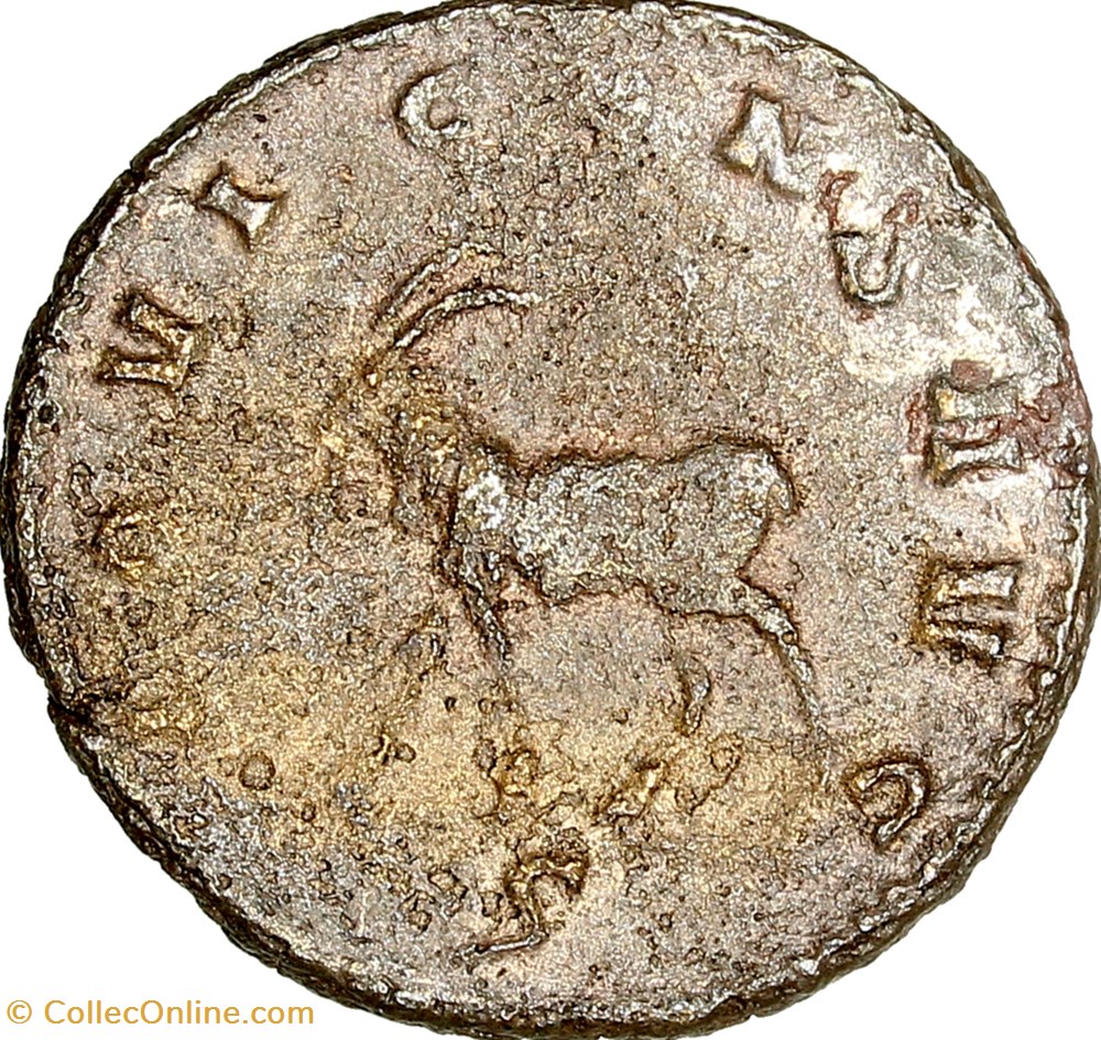 monnaies antiques romaines imperiales et republicaines antoninien de gallien chevre 267 268 rome