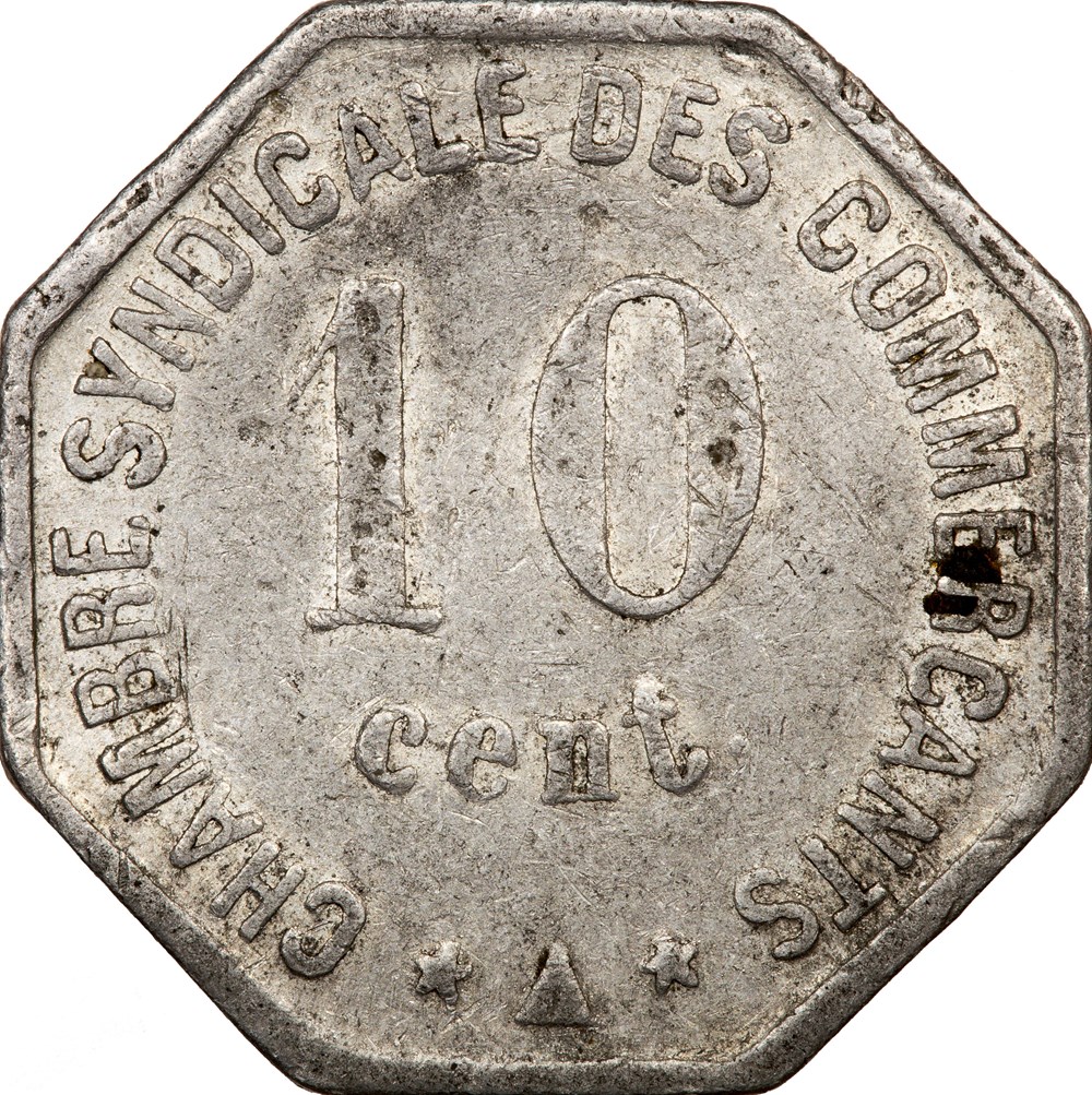 10 centimes, Chambre syndicale des commerçants de Perpignan, 1917 monnaies monde france 10 centimes chambre syndicale des commercants de perpignan 1917